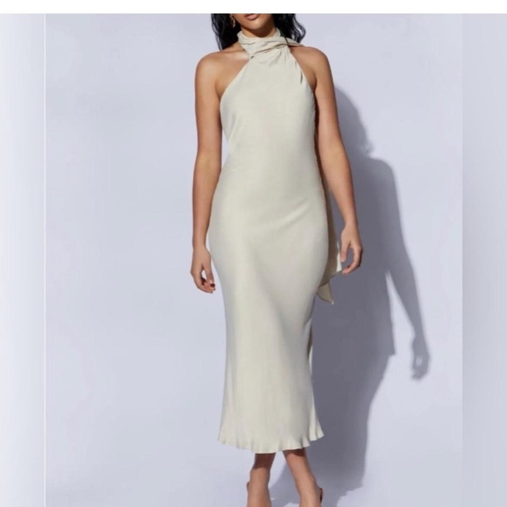 Meshki Halter Scarf Dress